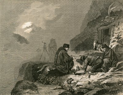 山の中のエンジニアリング測量士 作： Swiss School