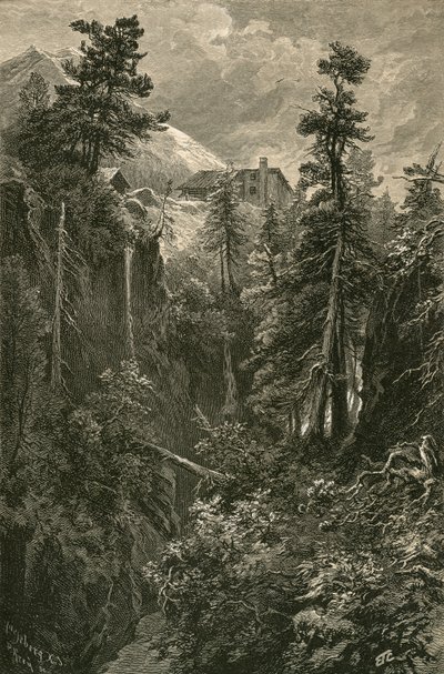 ベルニナ峠の峡谷 作： Swiss School