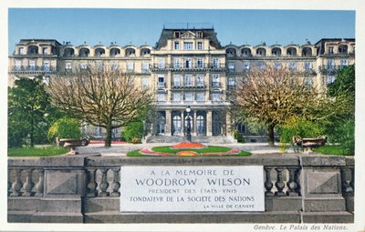 ジュネーブのパレデナシオンのポストカード、ポストカードc.1924 作： Swiss School