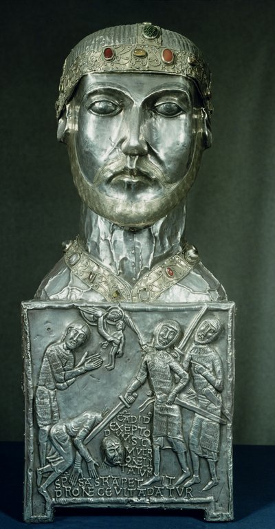 聖カンディダスの聖遺物箱、1165年頃（金と銀） 作： Swiss School