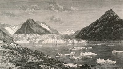 アレッチ氷河とマージェレン湖 作： Swiss School
