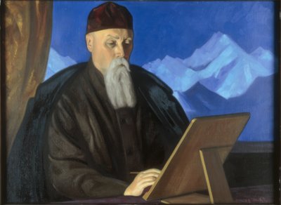 画家ニコラス・ロイリッチの肖像 作： Swjatoslaw Nikolajewitsch Roerich