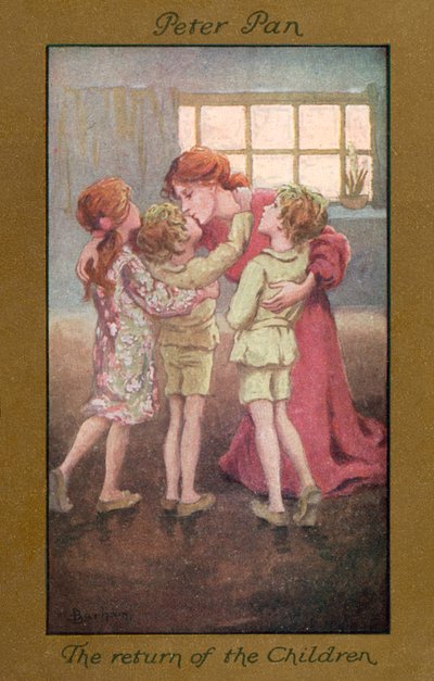 ピーター・パン子供たちの帰還（カラーリトグラフ） 作： Sybil Barham