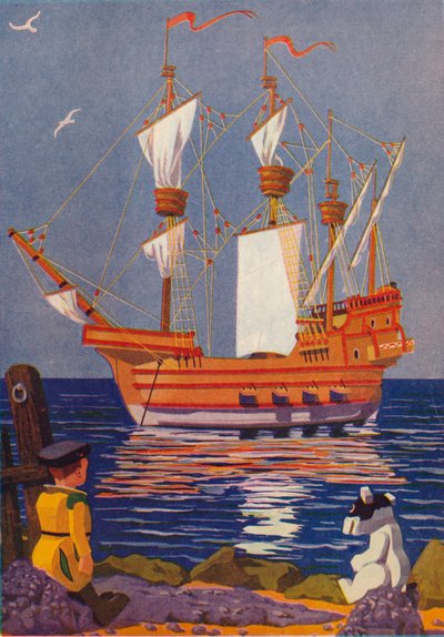 ジョン・トラスティはいかにして海を渡ったか」1937年 作： Sydney George Hulme Beaman