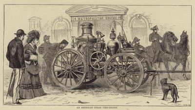 アメリカの蒸気消防車 作： Sydney Prior Hall