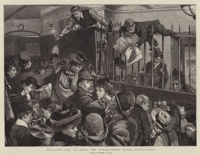 ピットドアを包囲し、困難に直面している委員会 作： Sydney Prior Hall