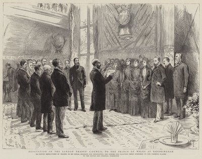 サンドリンガムのプリンスオブウェールズに対するロンドン貿易評議会の評判 作： Sydney Prior Hall