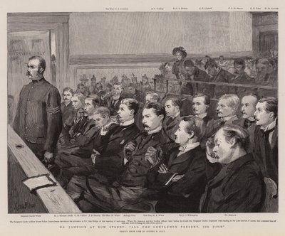 ジェームソン博士、ボウストリート、紳士全員出席、ジョン卿 作： Sydney Prior Hall