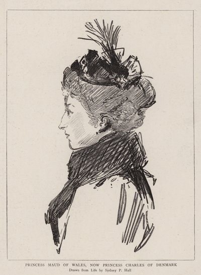 モードオブウェールズ王女、現在はデンマークのチャールズ王女 作： Sydney Prior Hall