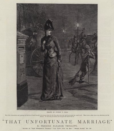 その不幸な結婚 作： Sydney Prior Hall