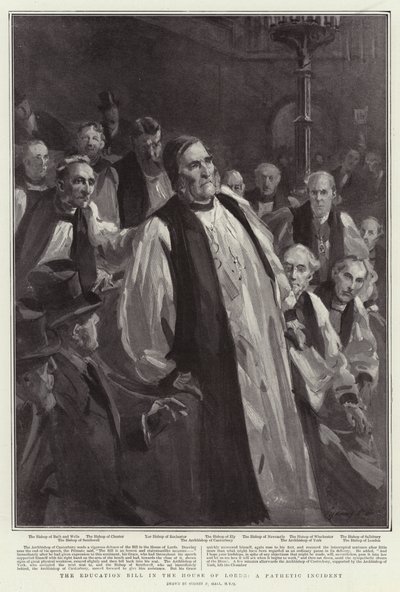 貴族院の教育法案、哀れな事件 作： Sydney Prior Hall