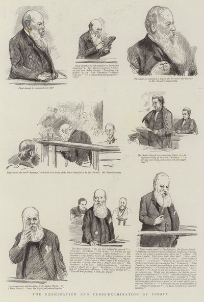 ピゴットの審査と反対尋問 作： Sydney Prior Hall