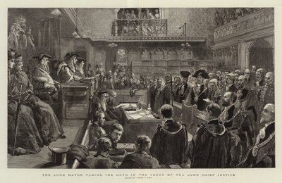 市長、主席裁判官の宣誓 作： Sydney Prior Hall