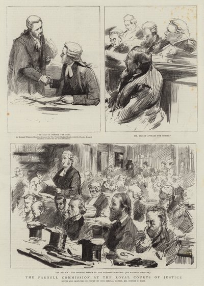 王立裁判所のパーネル委員会 作： Sydney Prior Hall