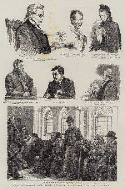 大統領と時代の一部の農民の証人 作： Sydney Prior Hall
