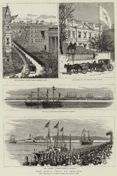 アイルランドへの王室訪問 作： Sydney Prior Hall