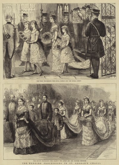 セントジョージチャペルの結婚式行列 作： Sydney Prior Hall