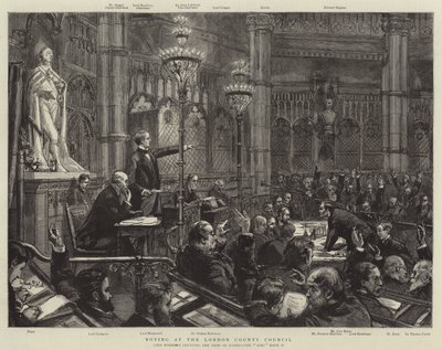 ロンドン郡議会での投票 作： Sydney Prior Hall