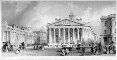 王立取引所、ロンドン市、1850 年頃。 作： TA Prior