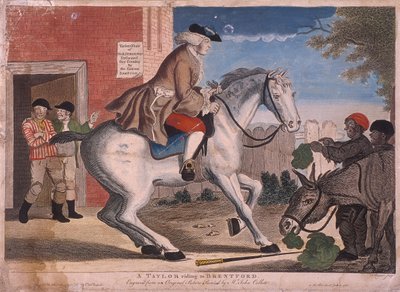 「ブレントフォードに向かうテイラー」、1786 年 作： TS Stayner