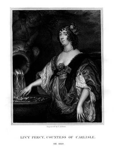 ルーシー・ヘイ、カーライル伯爵夫人、英語社会人、1825年。 作： T. A. Dean