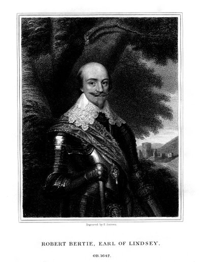 ロバートバーティ、初代リンジー伯爵、1827年。 作： T. A. Dean