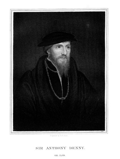 アンソニーデニー卿、ヘンリー8世の廷臣、1827年。 作： T. A. Dean