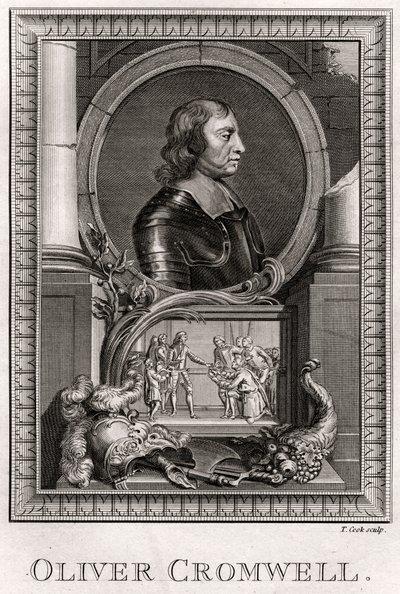 オリバー・クロムウェル、1775 作： T. Cook