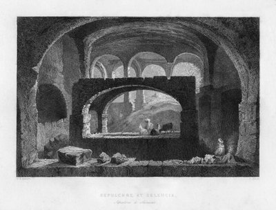 1841年、メソポタミアイラクイランのセレウシアにある墓碑。 作： T Dixon