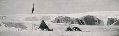 Couloir Cliffs、花崗岩の港、ピエモンテの舌からキャンプを見せて、c1911、1913 作： T. Griffith Taylor