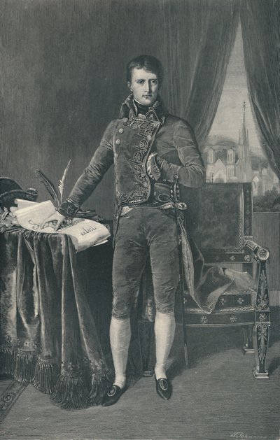 ナポレオンボナパルト、最初の領事、1803-1804、1896 作： T. Johnson