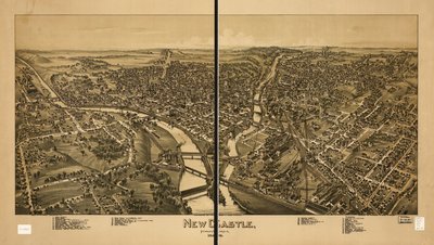 ペンシルベニア州ニューキャッスル 1896年 作： T. M. Fowler