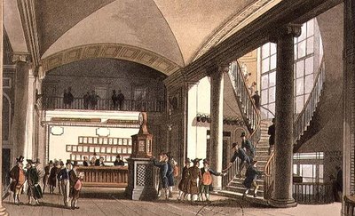 オークション会場の様子 作： T. and Pugin A.C. Rowlandson