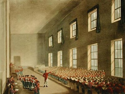 チェルシーの陸軍士官学校、Thomas Sunderland (fl.1798)によって彫られた「Ackermann
