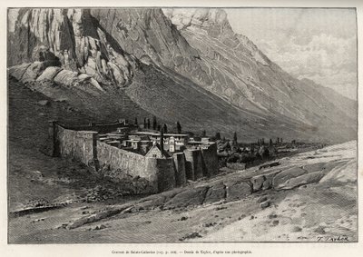 エジプトの聖カタリナ修道院。シャルル・グラッド（1842-1890）が1886年に書いた「Voyage dans l