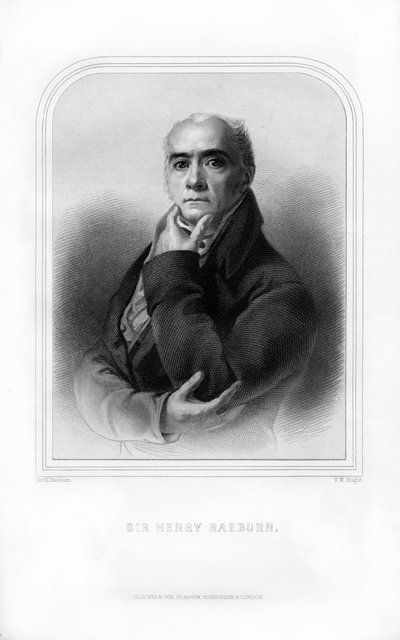 ヘンリーレイバーン卿、スコットランドの肖像画家、1870年。 作： T. W. Knight