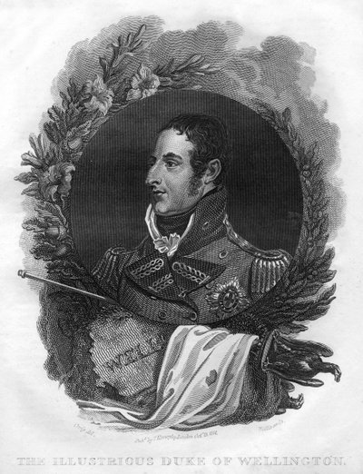 アーサー・ウェルズリー、ウェリントンの最初の公爵1769-1852、1816。 作： T. Wallis