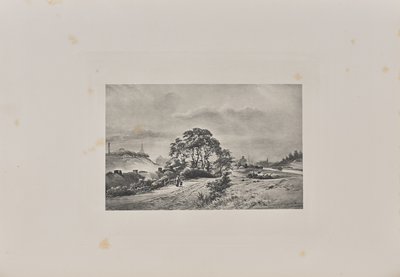 ミルバーン橋近くのモンクランド運河沿いから市街地を望む 作： T. and R. Annan and Sons