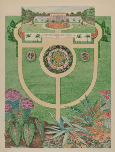 エルギン植物園、c。 1936年。 作： Tabea Hosier