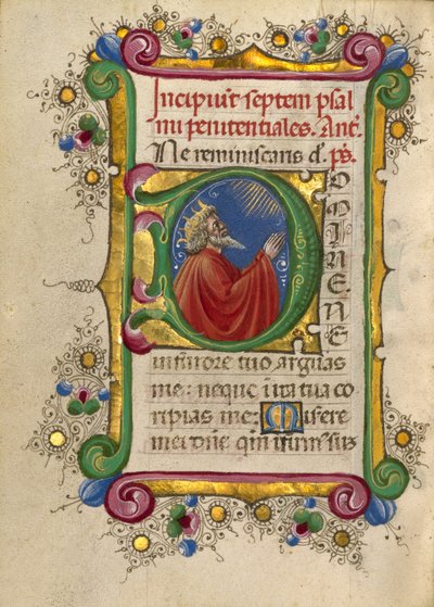 イニシャルD祈りのダビデ 作： Taddeo Crivelli