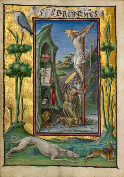 砂漠の聖ジェローム 作： Taddeo Crivelli