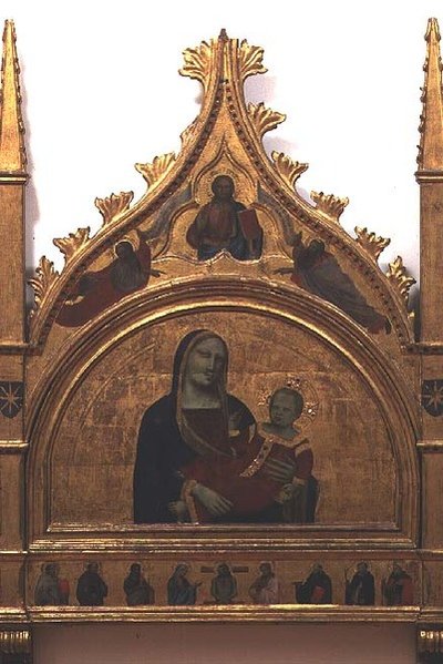 マドンナと子供（パネルにテンペラ） 作： Taddeo Gaddi
