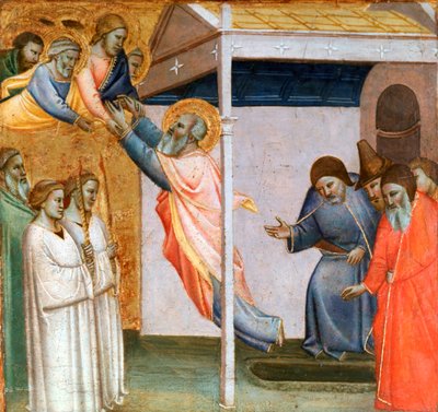 聖ヨハネの生涯、c1320-1366のシーン 作： Taddeo Gaddi