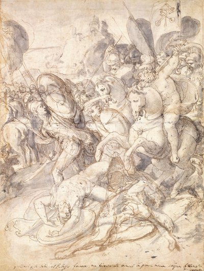 コサの戦い 作： Taddeo Zuccari
