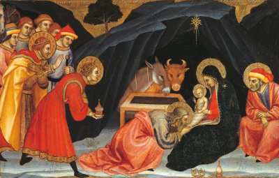 Taddeo di Bartolo (n. 1363-1422) Magien palvonta 作： Taddeo di Bartolo