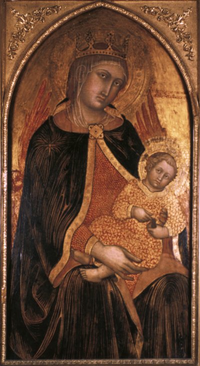 マドンナと子供、14世紀後半から15世紀 作： Taddeo di Bartolo