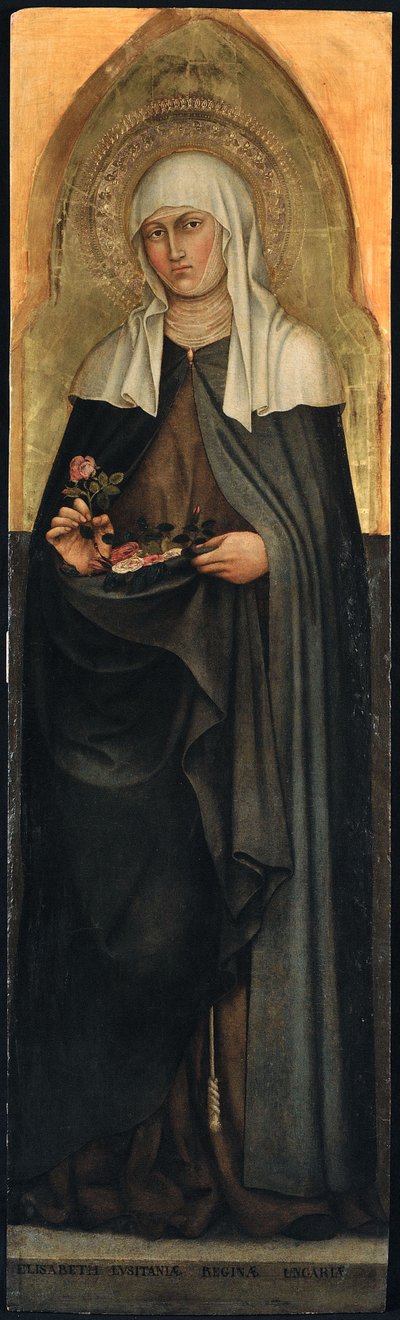 テューリンゲンの聖エリザベス、1403 年。 作： Taddeo di Bartolo