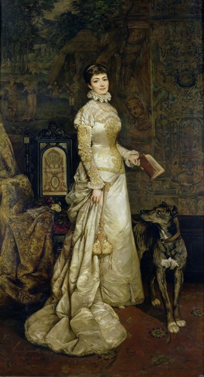 ヘレナ・モジェジェフスカの肖像（1840-1909）1880 作： Tadeusz Ajdukiewicz