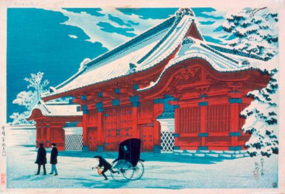 雪の中の本郷の赤門 作： Takahashi Hiroaki