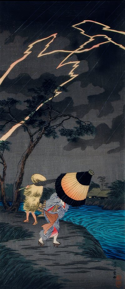 立石付近の雷雨 作： Takahashi Hiroaki